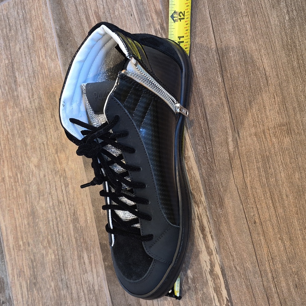 P448 F22 SKATE Leather Sneakers in Carbon, Size 40, Men's 7/7.5, Women's 9/9.5 - Picture 15 of 16